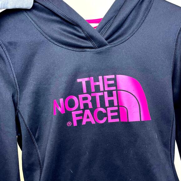The North Face Dry Fit Fave Pullover Logo Pocket Hoodie Medium - Picture 3 of 7